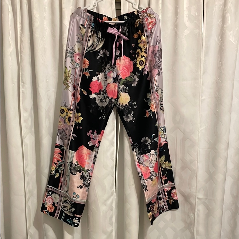 Victoria’s Secret Floral Print Satin Pajama Pants